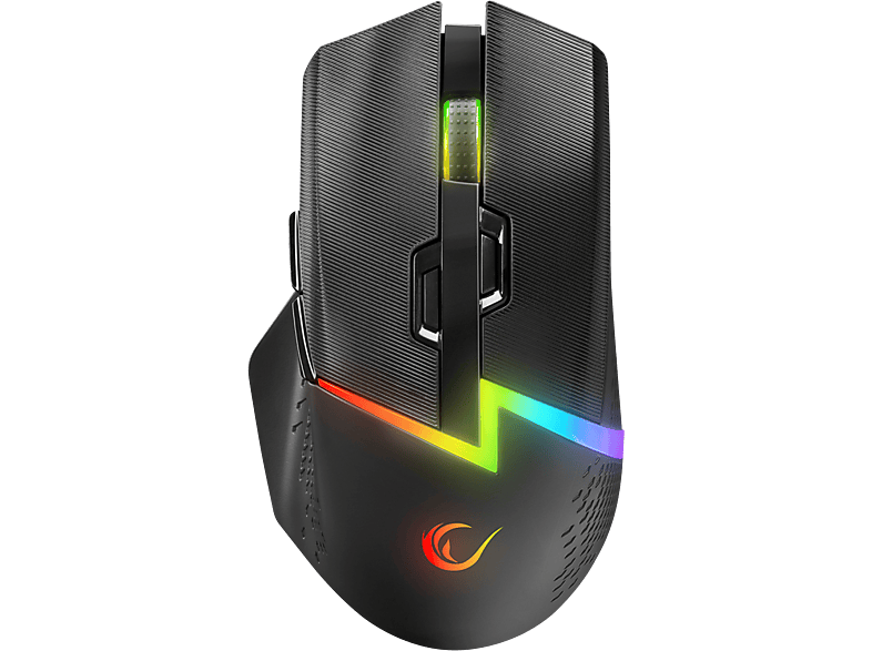 RAMPAGE Drop M3 Siyah RGB Şarjlı Kablolu/Kablosuz 10000DPI 10D Kablosuz Gaming Mouse_0