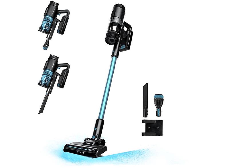 Cecotec Conga Rockstar 1500 RayPu scopa elettrica senza filo, Senza sacco, 215 W Scopa Ricaricabile