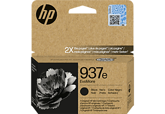 HP No. 937e EvoMore eredeti tintapatron, fekete, 2500 oldal (4S6W9NE)