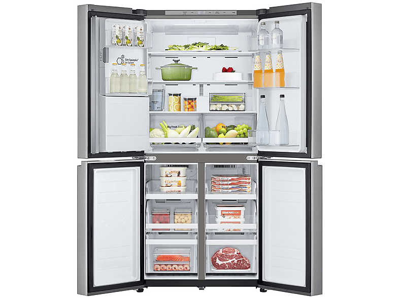 Lodówka Side By LG GML860PYFE Total No Frost Srebrny – zdjęcie 3