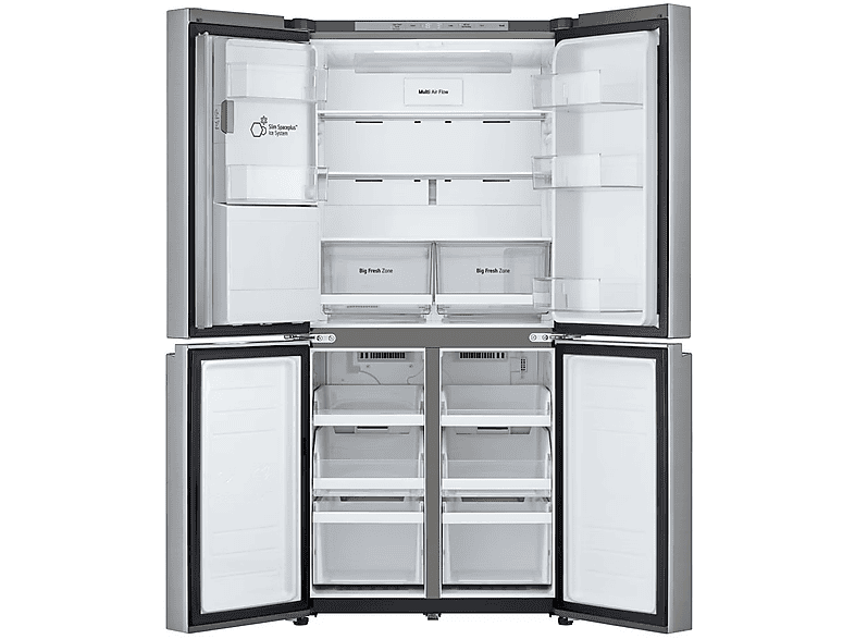 Lodówka Side By LG GML860PYFE Total No Frost Srebrny – zdjęcie 2