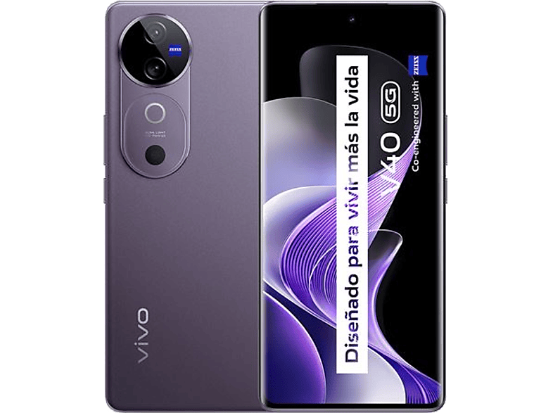 Móvil - vivo V40, Morado, 512 GB, 12 GB RAM, 6.78