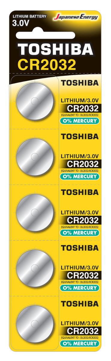 Baterie TOSHIBA CR2032 5 szt.