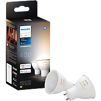 MediaMarkt PHILIPS HUE Spot - White Ambiance - GU10 (2 pack) - Slimme ledlamp Wit aanbieding