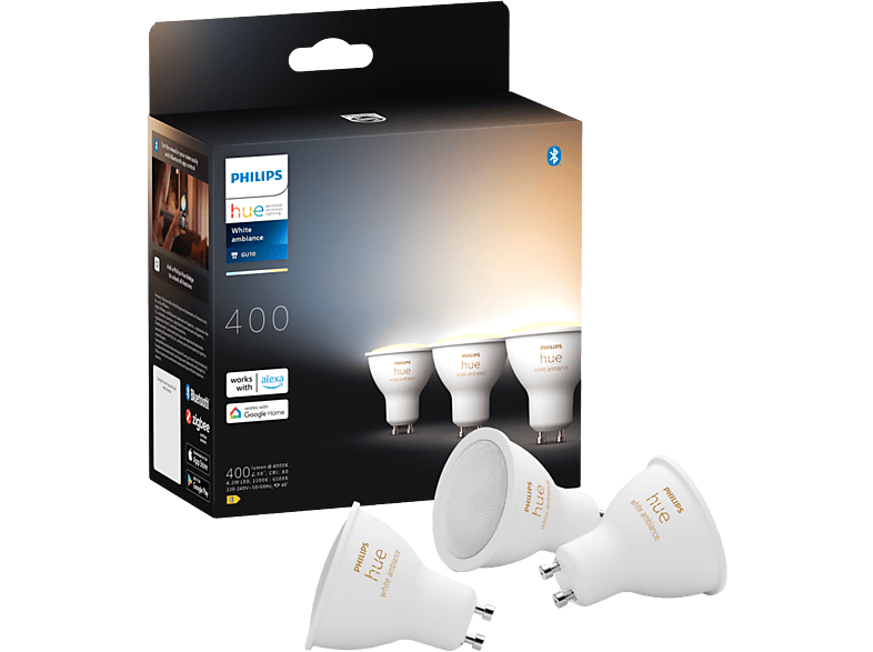 Philips Hue White Ambiance GU10 spot 3-pack