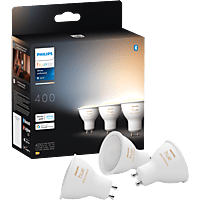 MediaMarkt PHILIPS HUE Spot - White Ambiance - GU10 (3 pack) - Slimme ledlamp Wit aanbieding