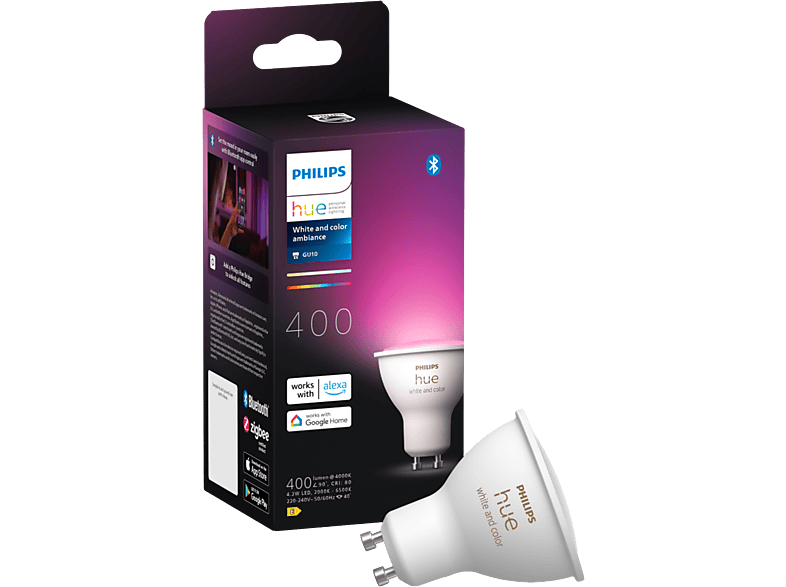 Philips Hue Spot - White And Color Ambiance Gu10 (1 Pack) Slimme Ledlamp Wit