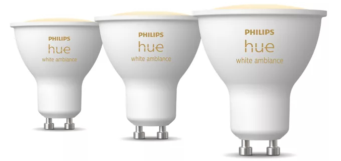 Inteligentny reflektor punktowy PHILIPS Hue GU10 White Ambiance 3szt