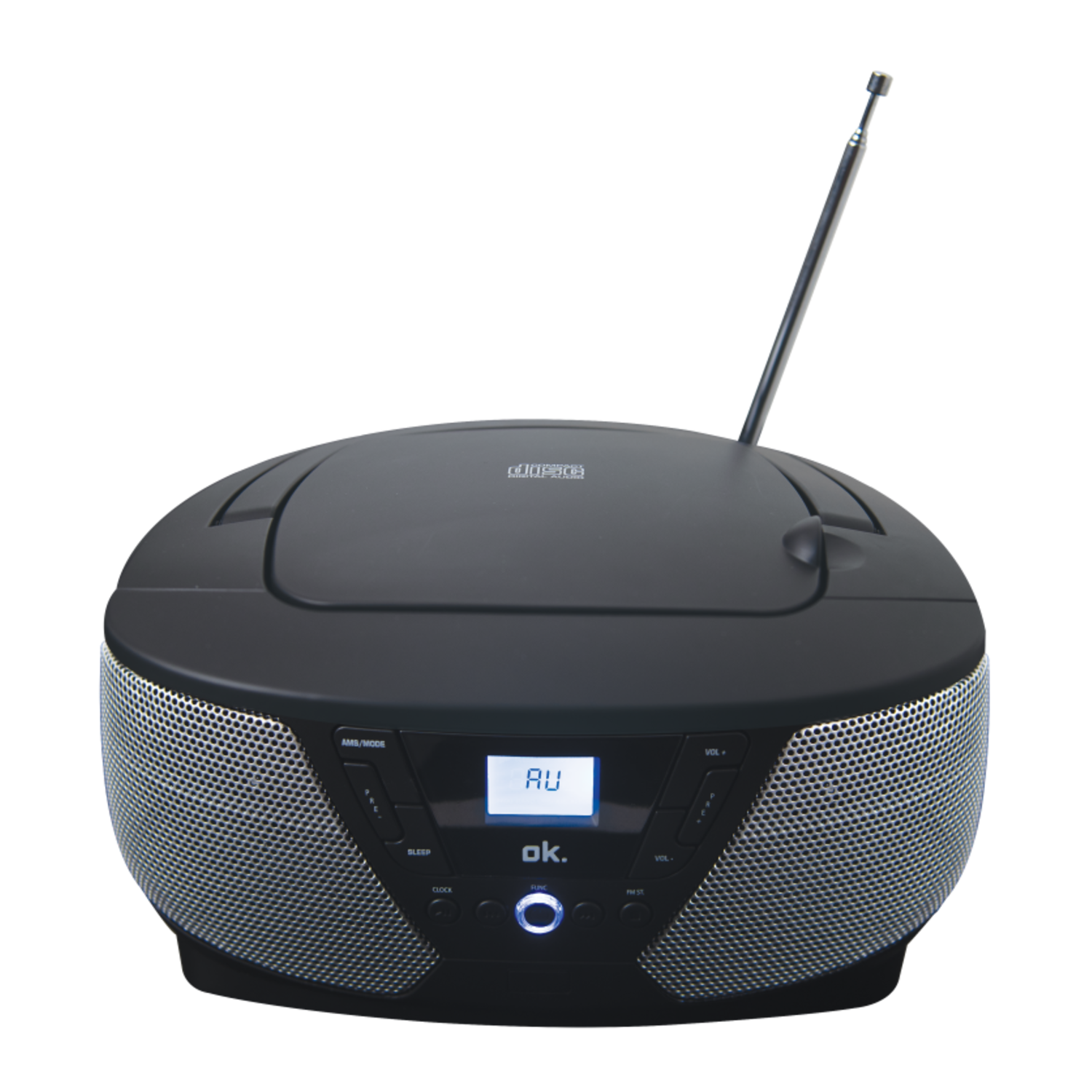 Ok . Orc 132 Radio/cd-speler Zwart