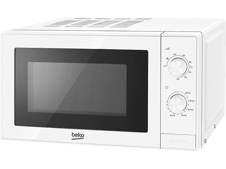 REACONDICIONADO Seminuevo Excelente Microondas con grill - Beko MGC 20100 W, 700 5 niveles de potencia microondas, 4 Niveles Grill, 20 l, Blanco