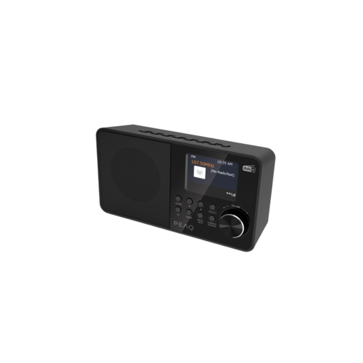 Peaq PDR 55 DAB-radio Zwart