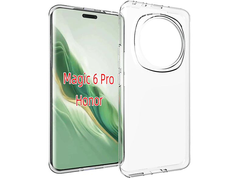 CASE AND PRO Honor Magic 6 Pro vékony szilikon tok, átlátszó (TPU-HONOR-M6P-TP)