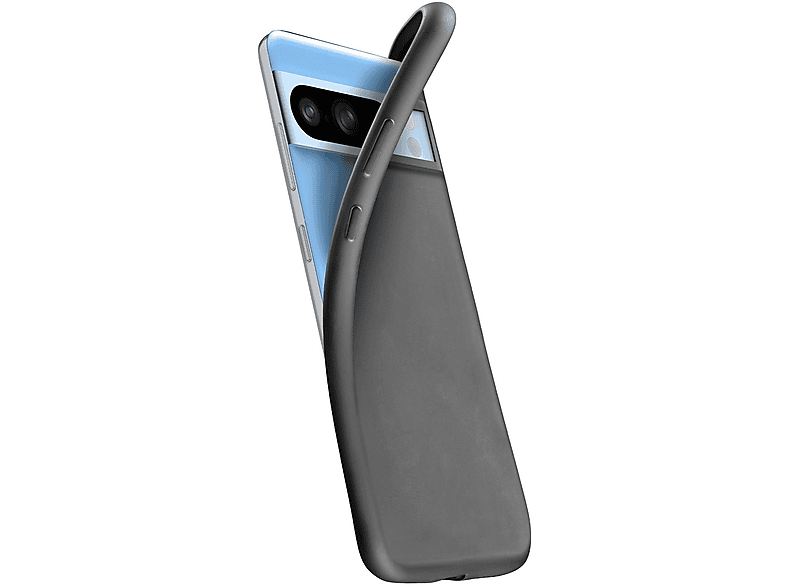 Cellularline Custodia in gomma nera, Custodia per Pixel 8 Pro,Nero