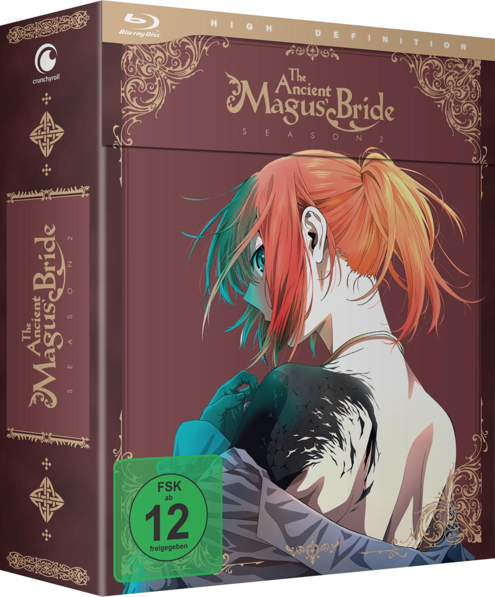 Das Cover der Blu-ray-Box von 'The Ancient Magus Bride' Staffel 2, mit Anime-Kunst und Text.