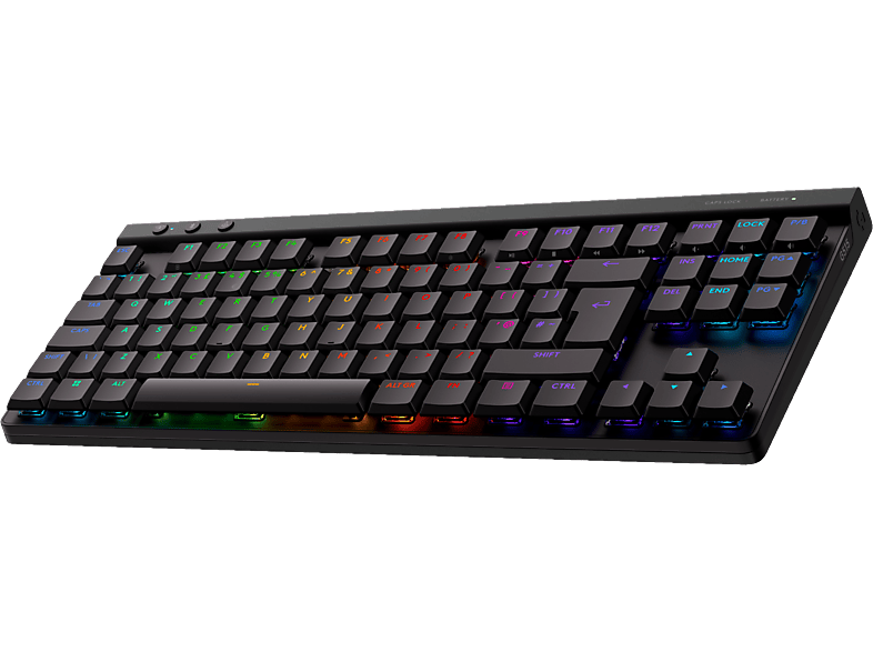 LOGITECH G515 LIGHTSPEED TKL (Tactile, CH Layout), Gaming Tastatur, Kabellos und Kabelgebunden, Schwarz
