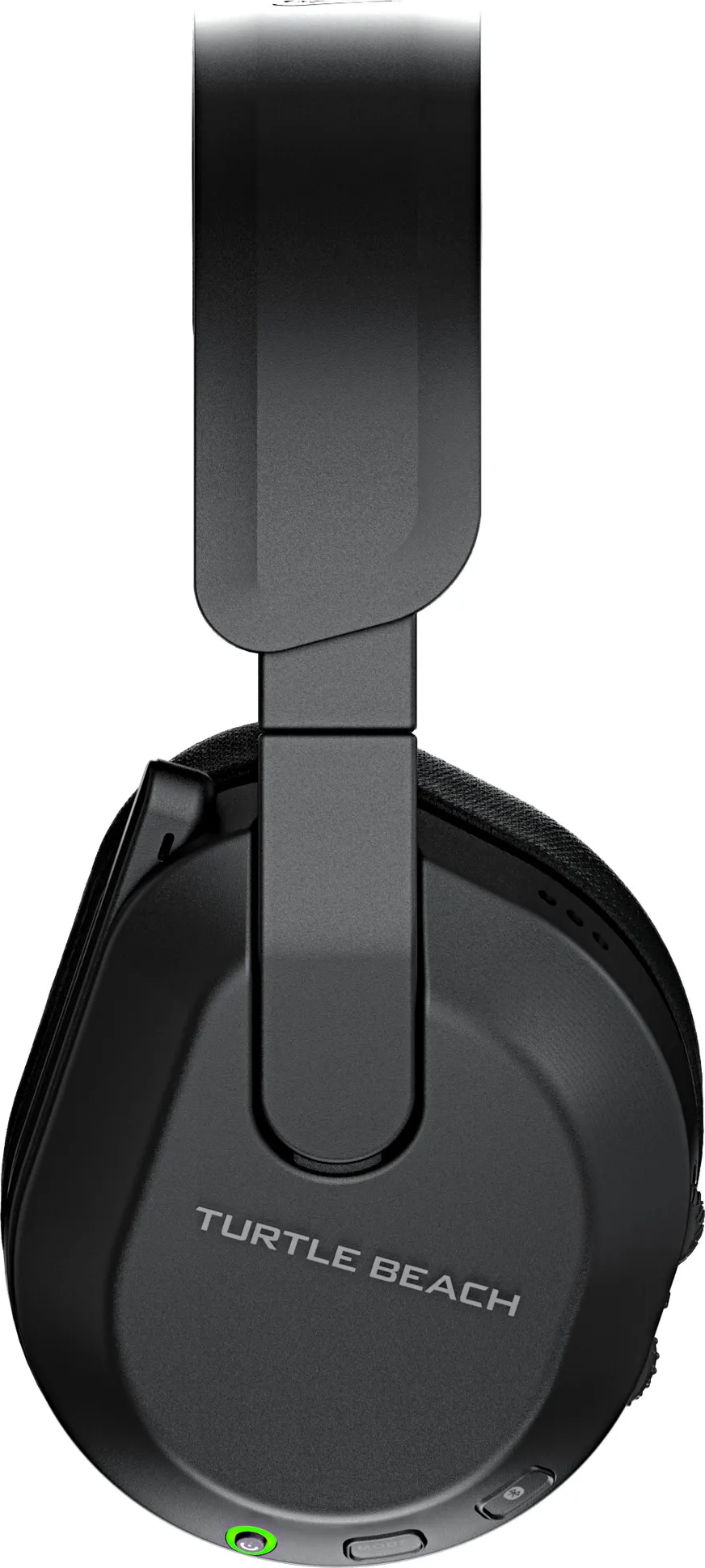 Cuffie Turtle Beach nere, che mostrano i dettagli del padiglione e del microfono.