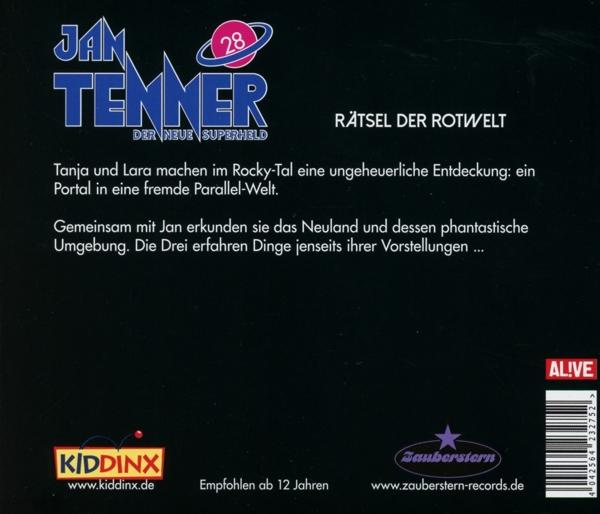 Die Rückseite einer Jan Tenner CD mit Text.