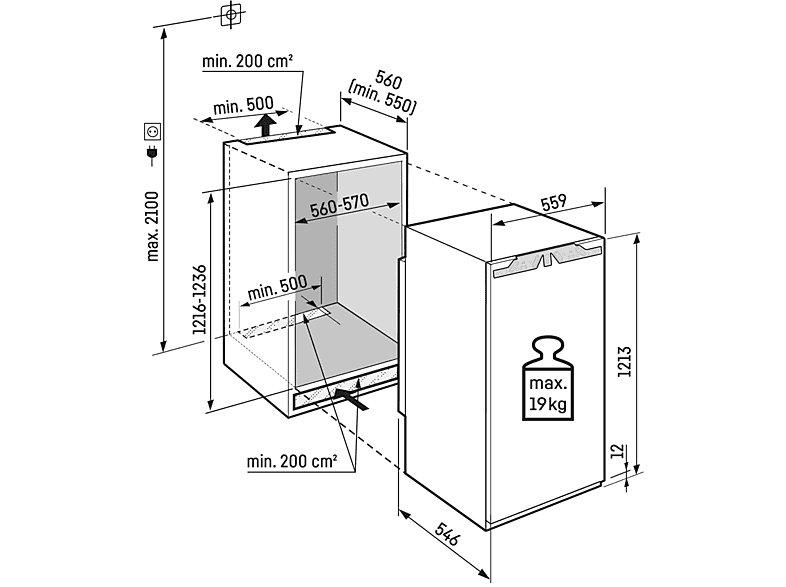 LIEBHERR Einbau-Kühlschrank IRc 4121-22
