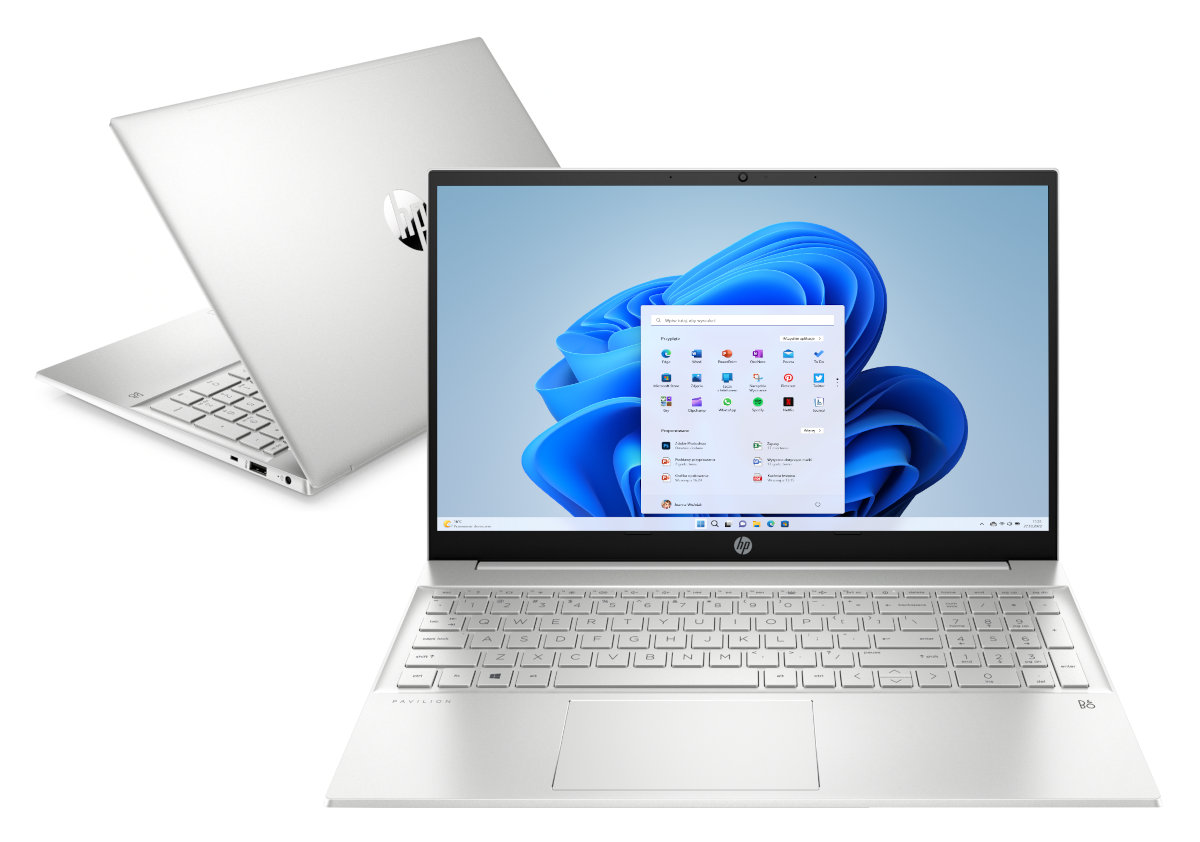 Laptop HP Pavilion 15-eh3412nw FHD Ryzen 5 7530U/16GB/512GB SSD/INT/Win11H Srebrny (Natural Silver)
