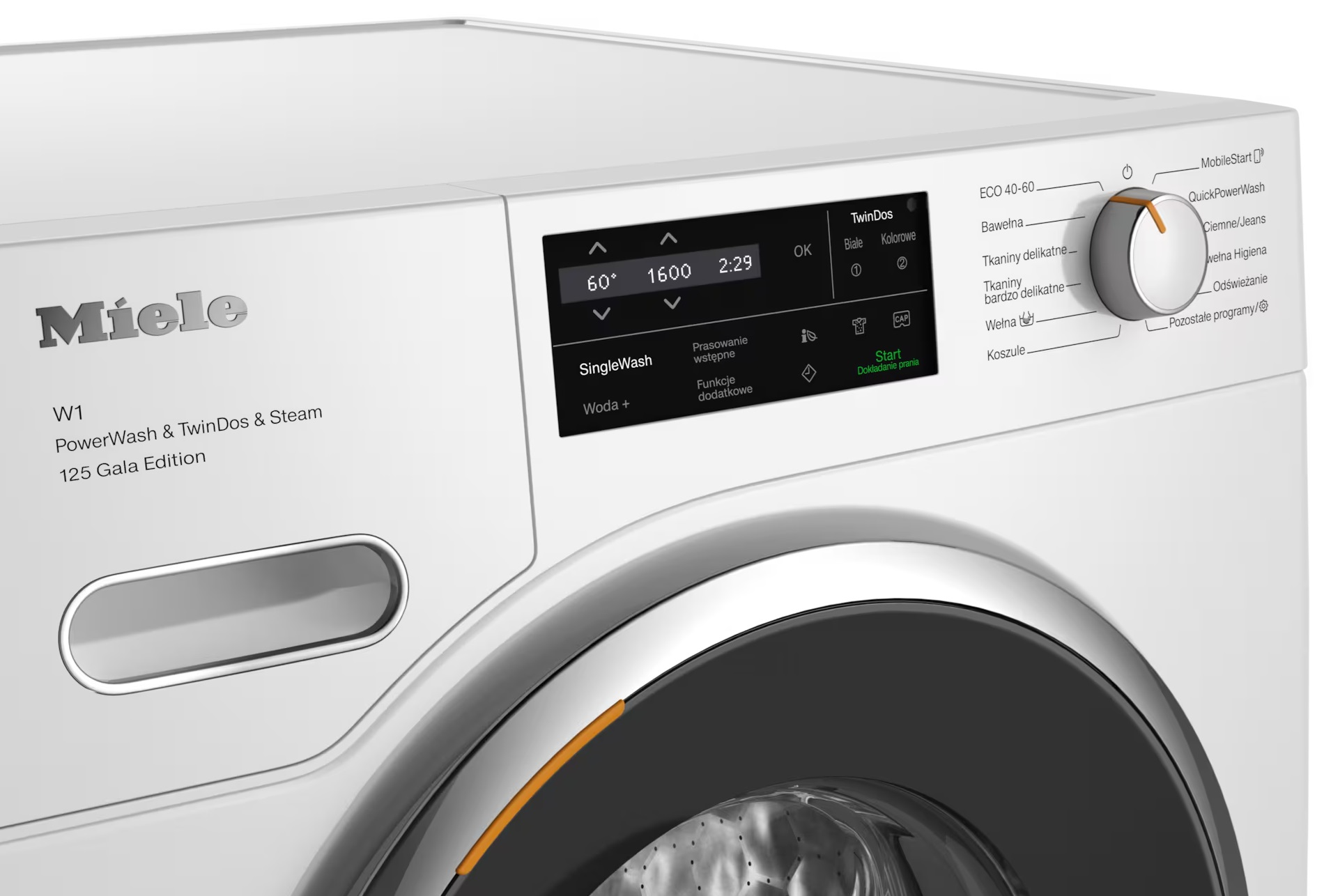 Pralka MIELE WWI880 WCS 125 Gala Edition 9kg 1600 obr. SteamCare QuickPowerWash