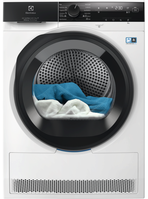 ELECTROLUX EW8D495MCE Hőszivattyús szárítógép, C, 9kg, hőszivattyús, inverter, 3DSense, WIFI, belső világítás