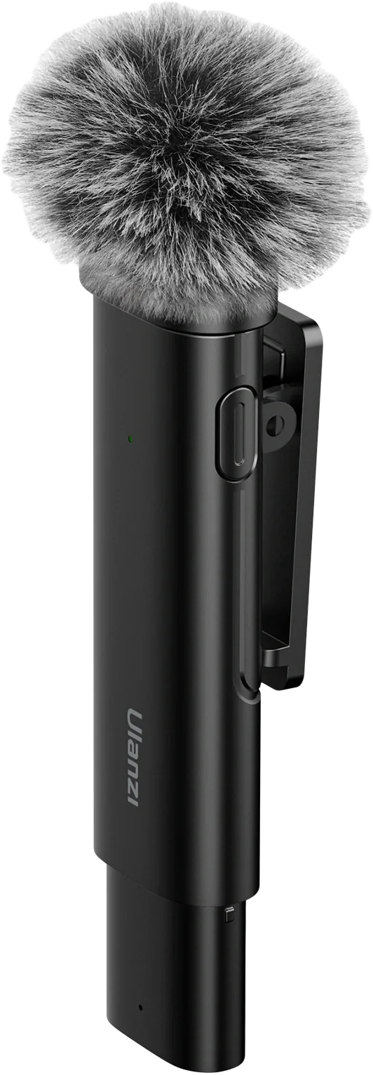 ULANZI WM-10 csiptetős vezeték nélküli zajszűrős mikrofon, Lighting vevőegység (UL-3319)
