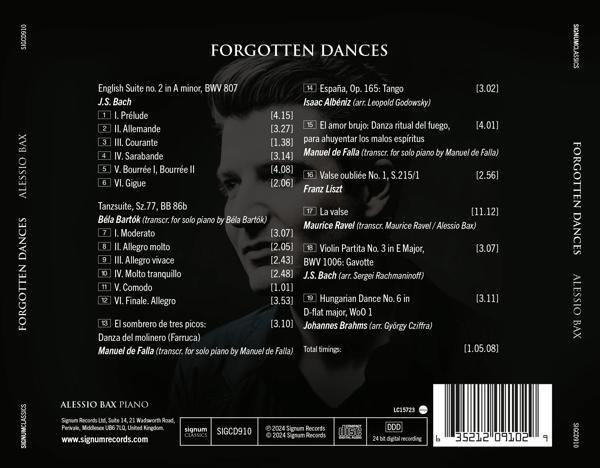 Rückseite eines CD-Covers mit Text, der Musiktitel und Credits auflistet, mit einem Porträt eines Mannes.