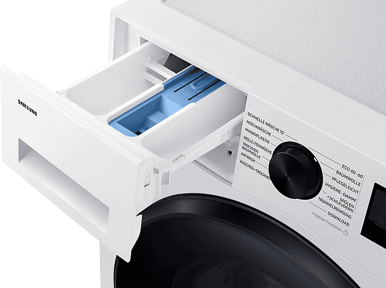 Samsung WD11DG5B15BEEG Waschtrockner (11 kg / 6 kg, 1400 U/Min., freistehend, Weiß) — Foto 2 von 5
