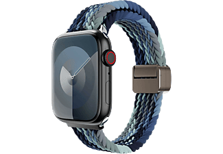 SWITCHEASY Nylon fonott pánt Apple Watch S4-S9 okosórákhoz, 38/40/41mm, óceán kék (SAW341237OE24)