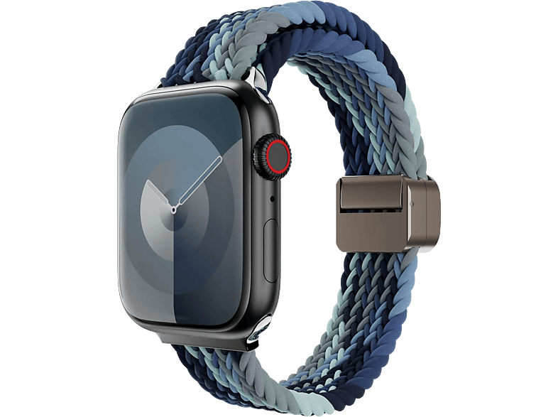 SWITCHEASY Nylon fonott pánt Apple Watch S4-S9 okosórákhoz, 38/40/41mm, óceán kék (SAW341237OE24)