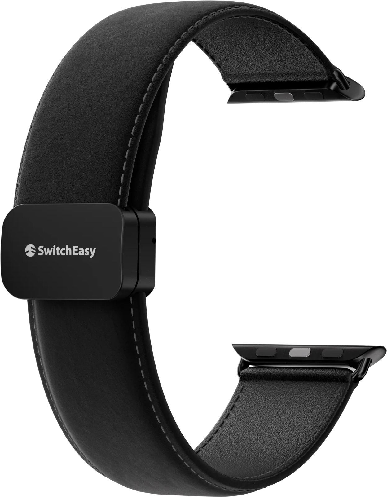 Fekete óraszíj SwitchEasy márkájú csatlakozóval.