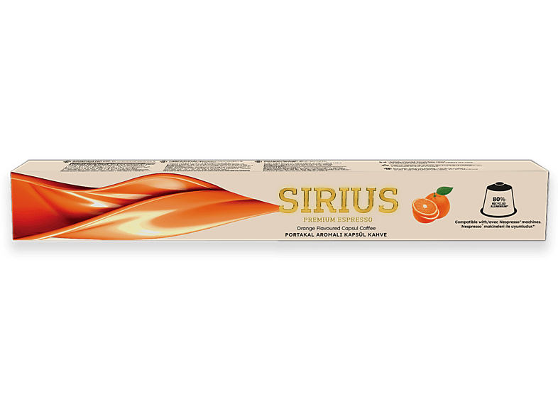 SIRIUS Premium Portakal Aromalı Kapsül Kahve (Nespresso Uyumlu)_0