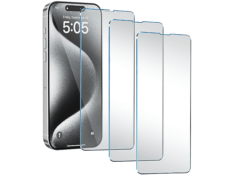 Vetro Temperato Phoenix iPhone 15 ProMax/Plus 3pz