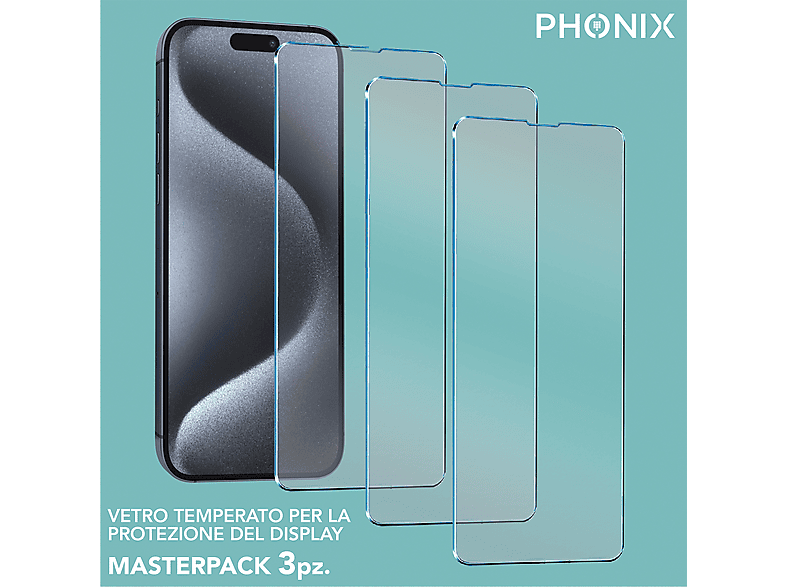 Aiyola Pellicola Posteriore In Vetro Temperato Per IPhone 15 Pro Max | Confezione Da 2, Antigraffio 9H, Applicazione Senza Bolle, 6.7 Pollici