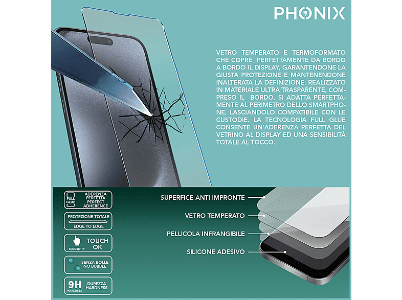 SY SHANGYAN Pellicola Protettiva Privacy Opaca per iPhone 15 Pro 6,1, 2 Pezzi Vetro Temperato 9H, Anti-Spy, Anti-Riflesso, Copertura Completa, Anti-Impronte