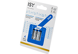 ISY AAA LR03 micro alkáli elem, 1,5V, 4 db (IBA-1004)