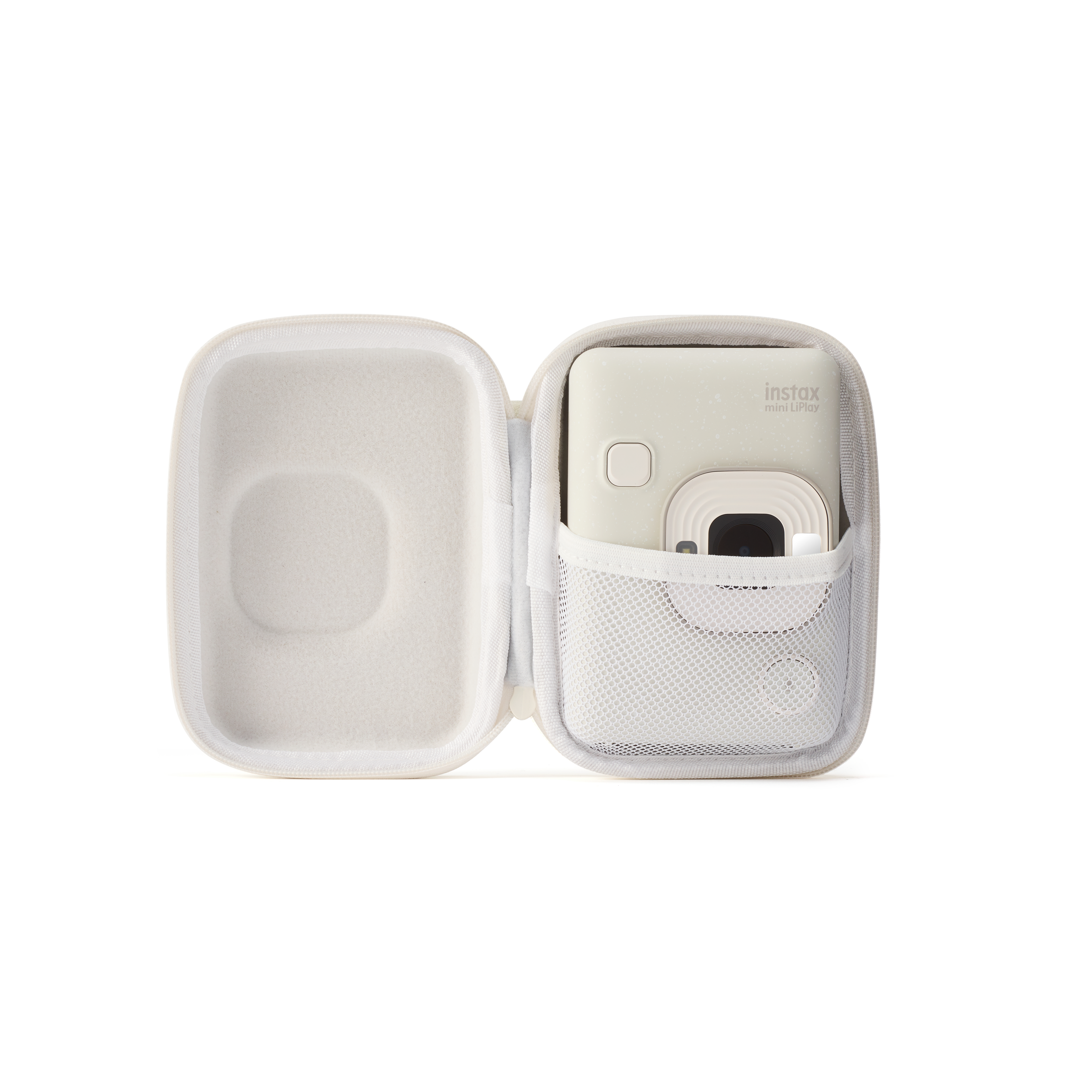 FUJIFILM instax LiPlay Case Camera Case, Misty White Kompaktkamera 