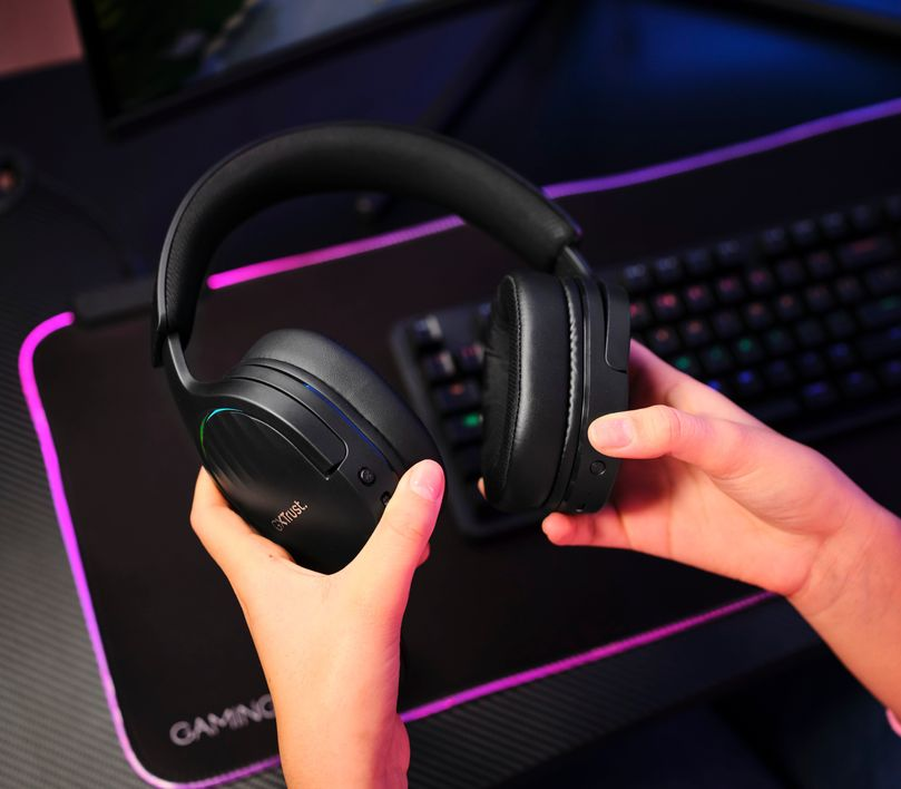 TRUST GXT 491W Fayzo Wireless, Over-ear Cuffie da gaming Bluetooth Nero