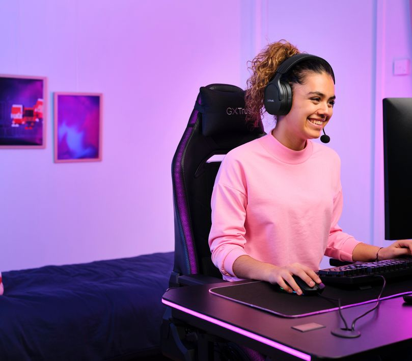 TRUST GXT 491W Fayzo Wireless, Over-ear Cuffie da gaming Bluetooth Nero