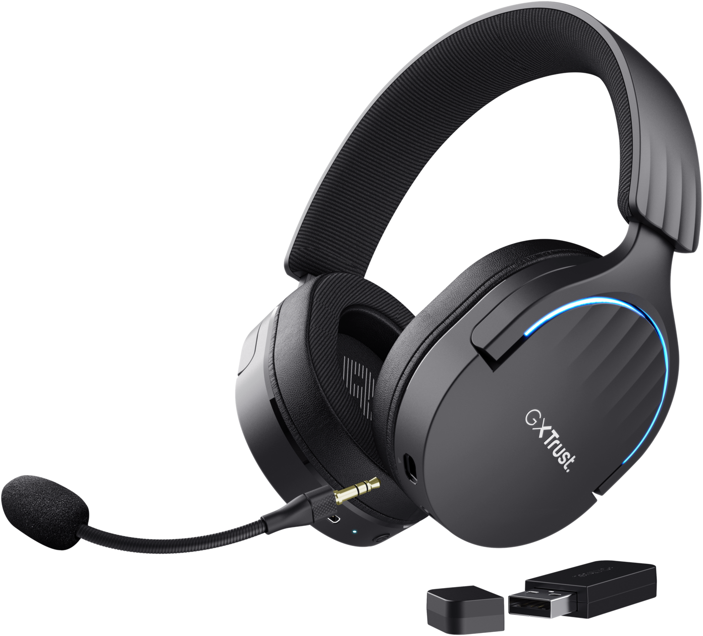 TRUST GXT 491W Fayzo Wireless, Over-ear Cuffie da gaming Bluetooth Nero
