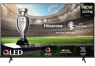 HISENSE 43E7NQ 4K UHD Smart QLED TV, fekete, 108 cm