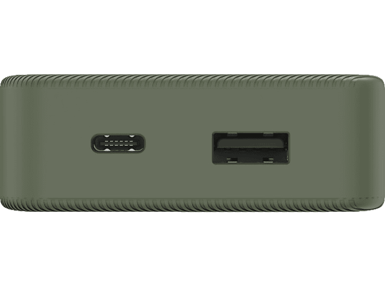 Hama Powerbank 10000 mAh Fast Charge LiPo USB-C®, USB-A Grün Statusanzeige