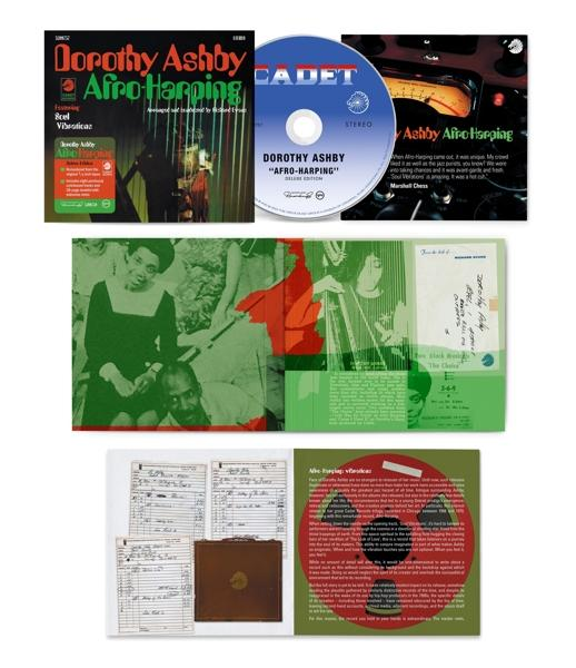 Albumcover und Innenseiten einer Schallplatte, CD und zusätzliche Informationen zu einem Jazzalbum.