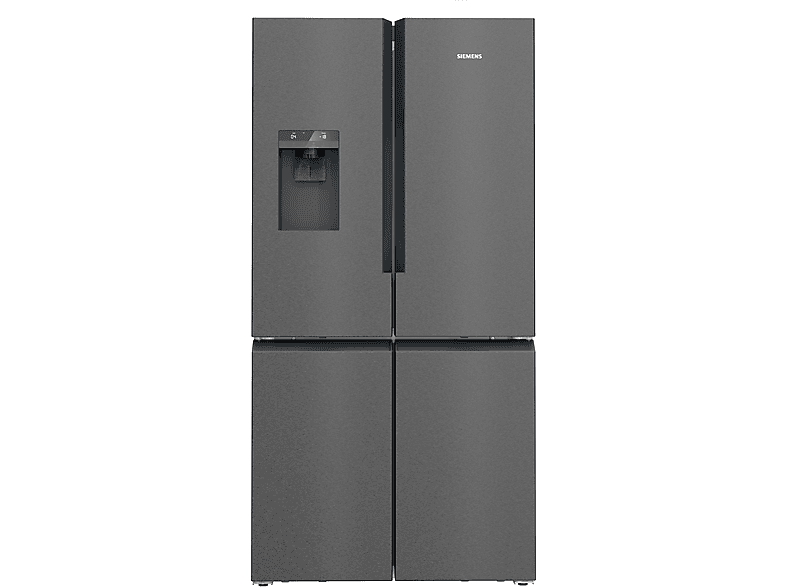 Siemens KF96DPXEA iQ700 Kühl- und Gefrierkombination, mehrtürig (574 l, E, 1830 mm hoch, No Frost (verminderte Eisbildung), Gebürsteter schwarzer Stahl AntiFingerprint)