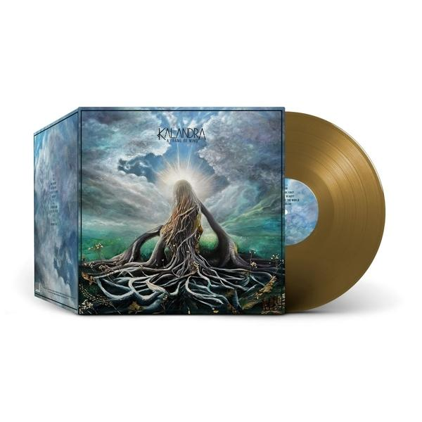 Goldene Schallplatte in ihrem Albumcover. Das Cover hat ein Fantasy-Kunstdesign.