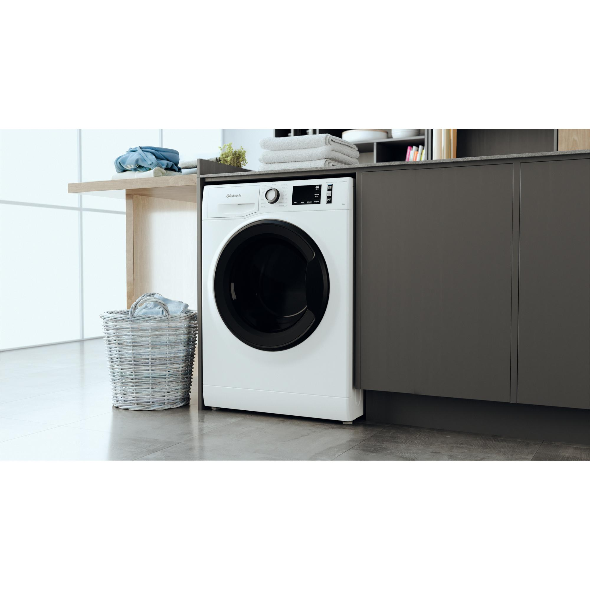 BAUKNECHT WM PURE 8A Waschmaschine Frontlader (8 kg, 1351 U/Min., A, Frontlader)
