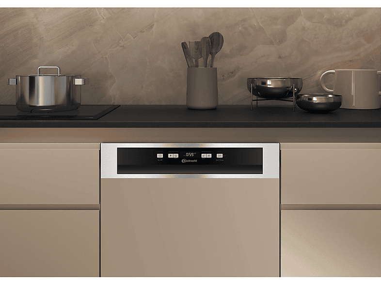 BAUKNECHT B0B D641A X Geschirrspüler (teilintegrierbar, 598 mm breit, 41 dB (A), C)