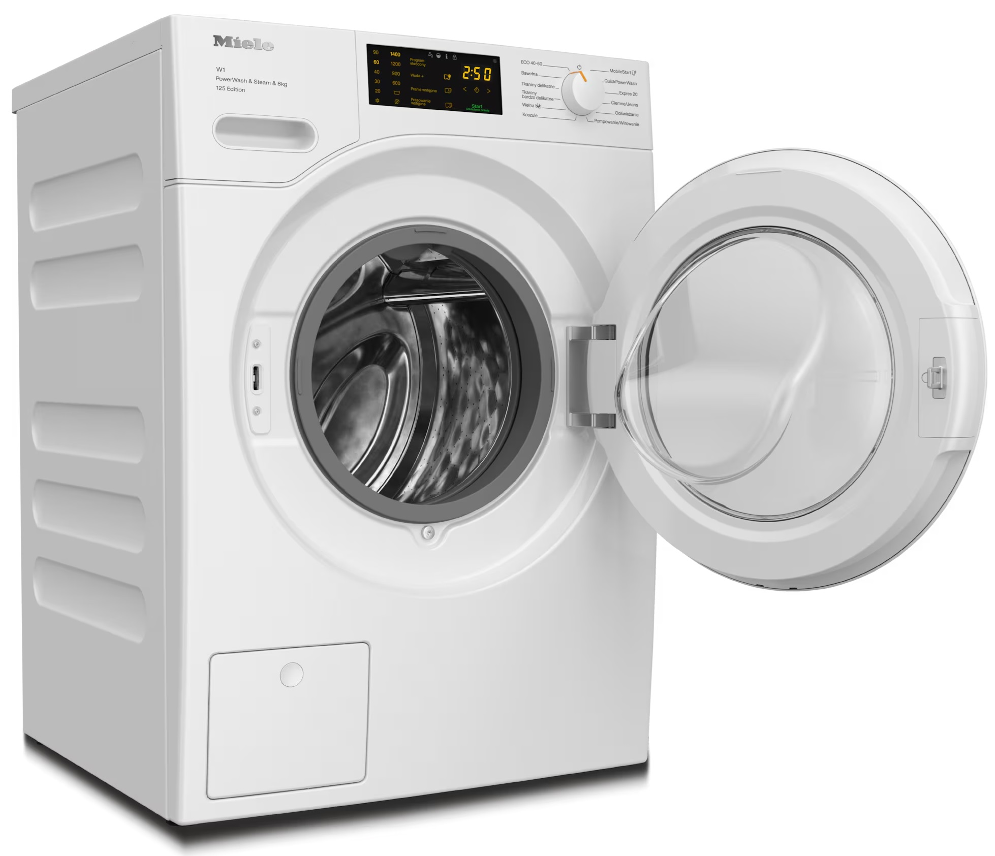 Tył czarnego monitora komputerowego z logo ProArt i srebrną podstawą.