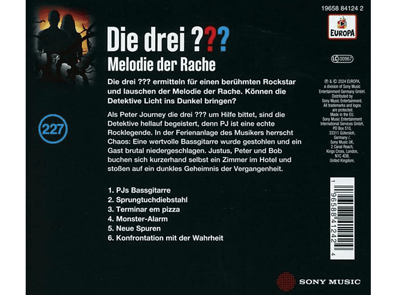 Die Drei ??? - Folge 227: Melodie der Rache [CD] — Foto 2 von 2
