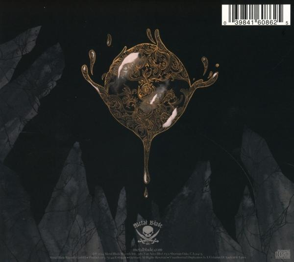 Abstraktes Design in Schwarz und Gold auf schwarzem Hintergrund.